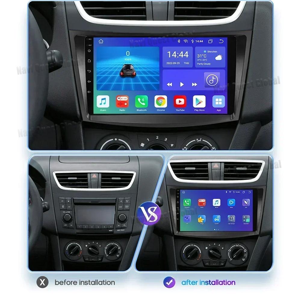Autoradio Android pour Suzuki Swift 4 2011 2012 2013 2014 2015, systèmes intelligents pour voiture, lecteur multimédia Carplay, navigation GPS