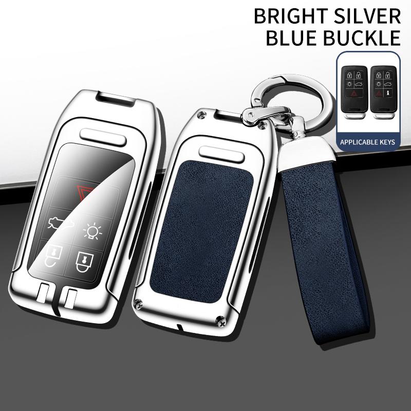 Новый чехол для дистанционного ключа из цинкового сплава, кожаный защитный чехол для Volvo XC60 V60 S60 S80 XC70 V40, автомобильные аксессуары для интерьера