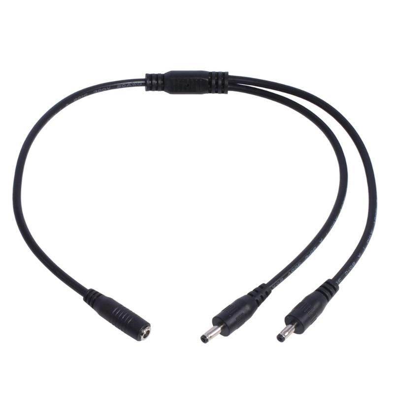Кабель-адаптер-разветвитель с разъемом DC типа «бочонок» 3,5 мм x 1,35 мм, 1 штекер-гнездо на 2 штекера или 4 штекера, провод для зарядки