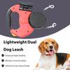 Dual Retractable Dog Leash Double Headed Extendable Walking Leash Anti-tangle Pet Traction Rope