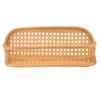 Rattan Wall Shelf Hand Crafted Durable Natural Rattan Hanging Rack Wall Storage Shelf for Bathroom