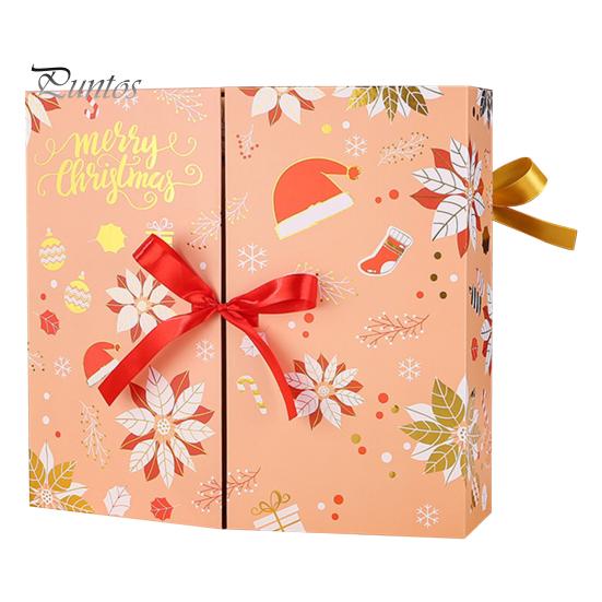 Пустой Адвент-календарь 2024, заполняемый своими руками, коробка обратного отсчета до Рождества, 24 дня, коробки обратного отсчета, подарок для друзей и семьи