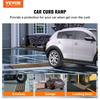 Curb Ramp, 2.6" Rise Rubber Driveway Ramps, Heavy Duty 33069 lbs Weight Capacity Threshold Ramp, Curbside Bridge Ramps for Loading Dock Garage