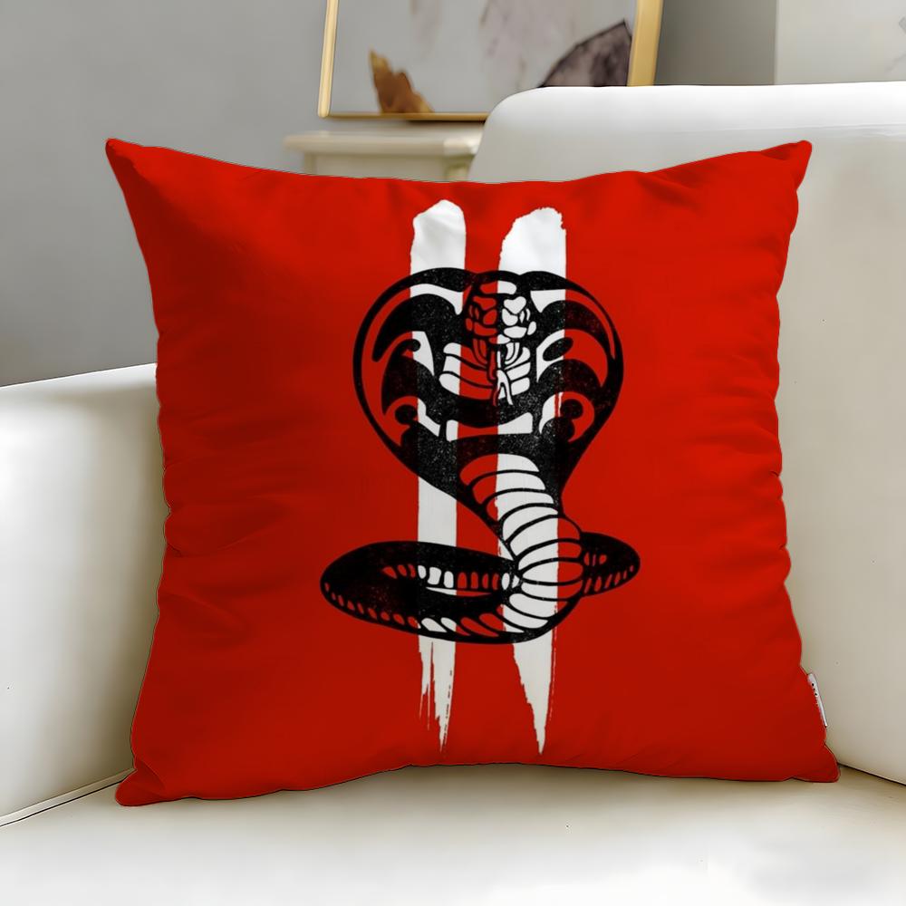 Trendy Ccobra Kaies Cushion Cover Soft EasyWash Pillow Case Versatile for Couch Bed Travel and Office