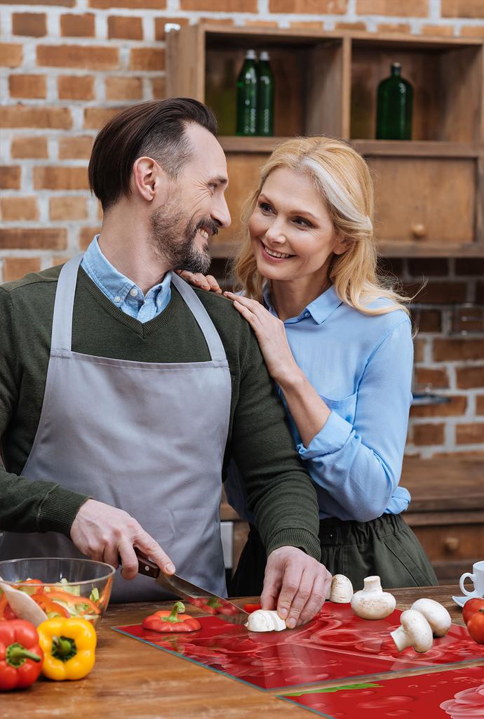 SZKLANA PŁYTA OCHRONNA NA KUCHENKĘ 70x52 MALINA