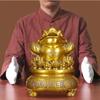 Fengshui Zhaocai Pure Copper Golden Toad Ornament Attracts Wealth and Treasures Treasure Bowl Home Decoration  Opening Gifts