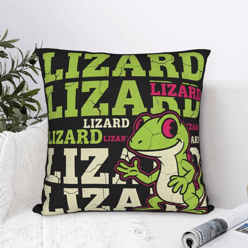 Lizard Meme Pillow Case Funny Pillow Cover Comfy Pillowcases For Couch Sofa Bedroom