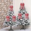Christmas Tree Topper Bows Holiday Atmosphere  Outdoor Decorations