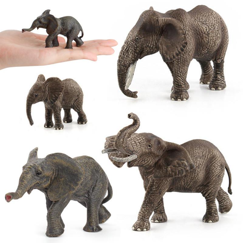 Realistic Zoo Animal Pvc Elephant Figures For Classroom Learning And Gift Giving