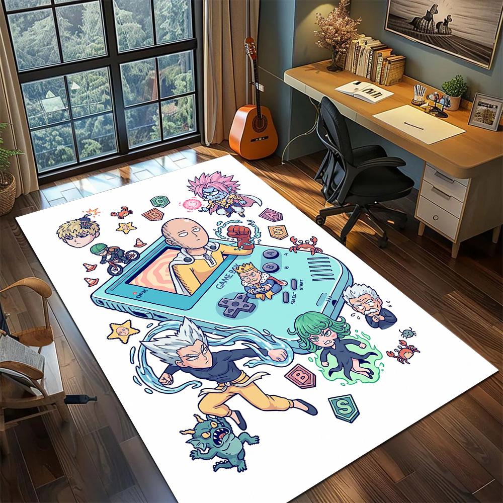 One Punch Man Carpet Floor Mat Large Area Gamer Bedroom Washable Non Slip Home Room Decor YUN6512