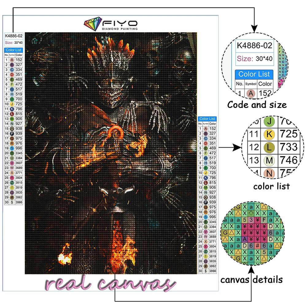 Популярная 5D Diy вышивка крестиком игра Dark Souls живопись полная дрель набор для вышивки крестом Наклейка на стену домашний декор