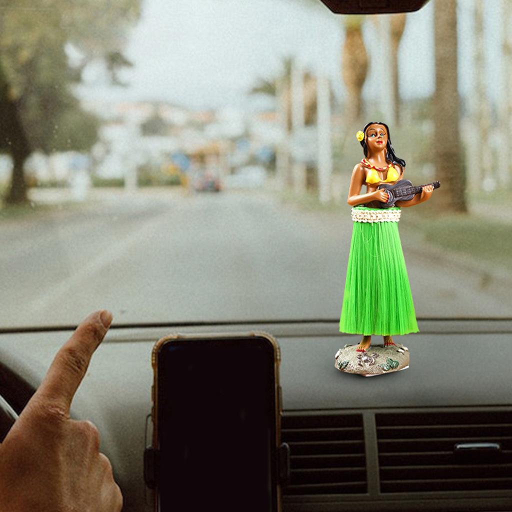 Гавайская девушка позирует, гавайская кукла для приборной панели, танцовщица, домашний декор, коллекционные фигурки, декоративный гавайский сувенир на день рождения, 16 см