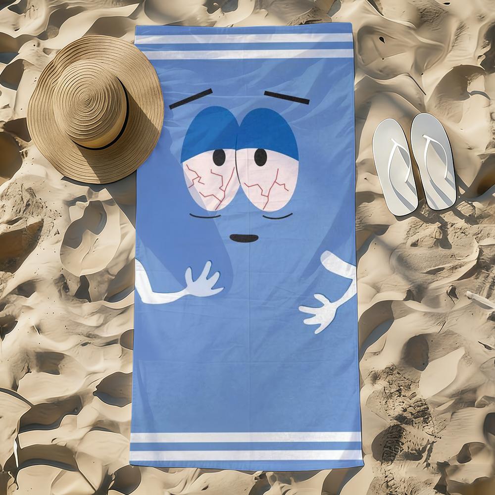 Cartoon Funny T-Towelie Towel Beach Towel Oversized Quick Dry Towel Absorbent Soft Swim BeachTowels for Men Women