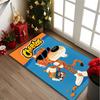 1pc Orange Tiger Mascot Carpet for Room Floor Mat, Comfortable Office Chair Printed Area Rug, Beautiful Hotel Rug