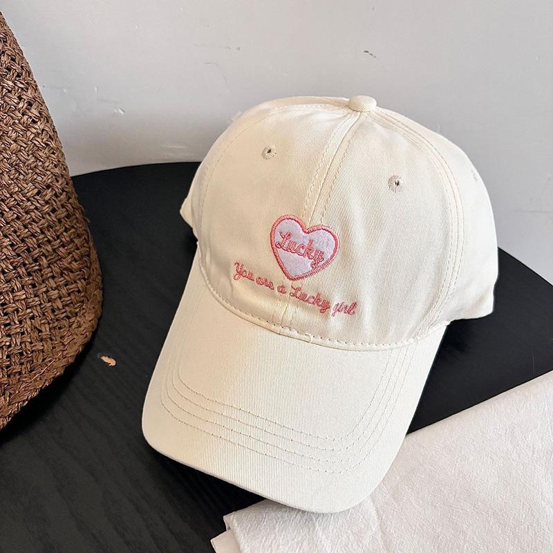 Tongue Duck Blocking UV Protection Sun Women For Hat Baseball Love Pink Ricygvm Hats Embroidered Peaked Cap Fashion Girls Sport Sunscreen Visors