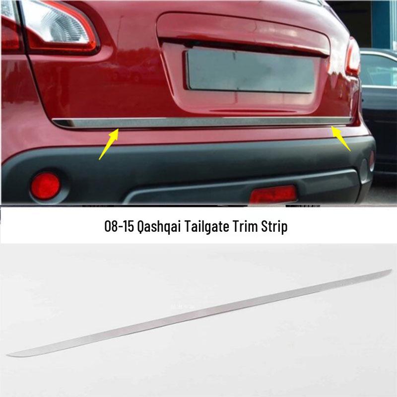 Накладка на заднюю дверь из нержавеющей стали для Nissan Qashqai 08-15 - Декоративная полоса на задний багажник с защитой от царапин