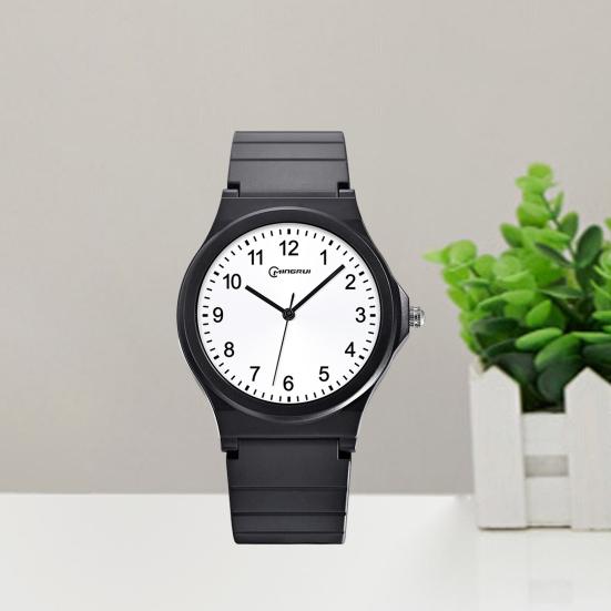 Водонепроницаемые унисекс с четким принтом, разборчивый циферблат, регулируемый ремешок из искусственной кожи, противоударные, высокая точность, студенческие наручные часы без задержки