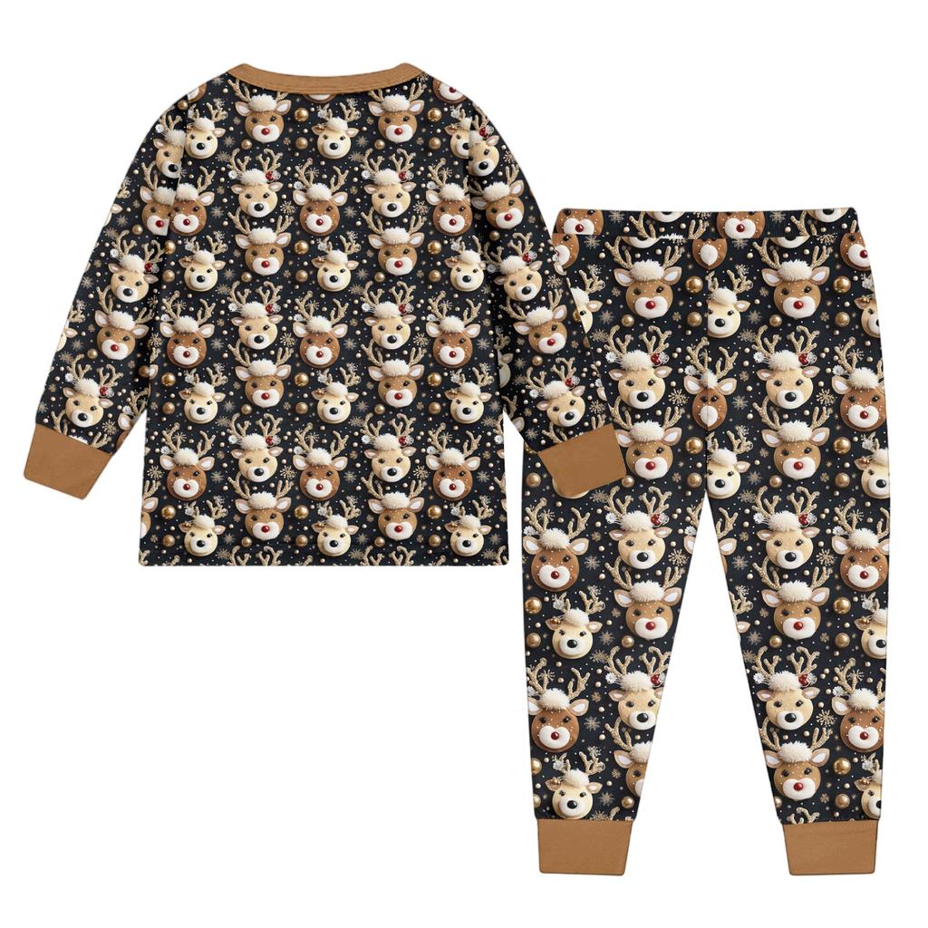 Детский модный костюм юбка топ с круглым вырезом и длинными рукавами брюки