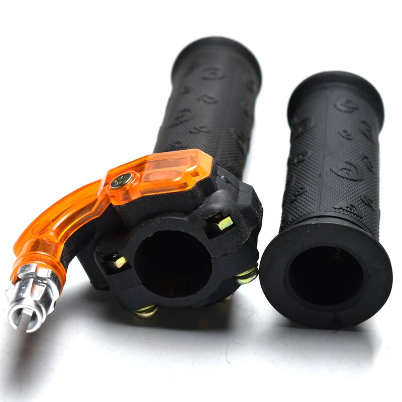 1 пара новых велосипедов для бездорожья, 49CC, 2-тактный, рукоятка дроссельной заслонки, 3-уровневый руль с кабелем