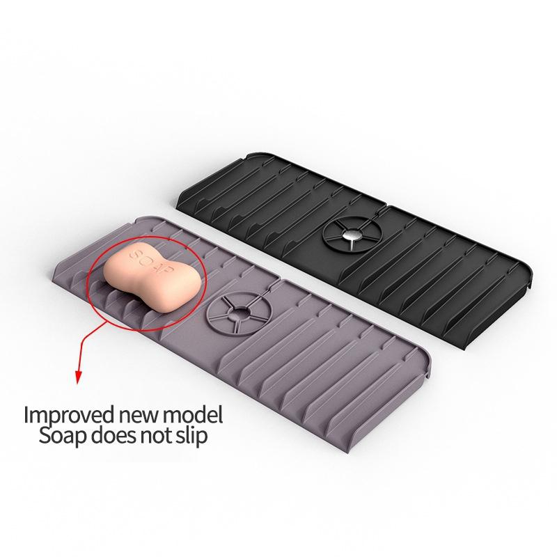 Сливной коврик для кухонного крана, силиконовый защитный коврик для раковины, защитный коврик для столешницы, подставка для хранения мыла в ванной