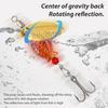 5Pcs Fishing Lure Spinnerbait with Treble Hooks Vibrant Color Compact Portable Fishing Lures Spoon Spinner Baits Kit