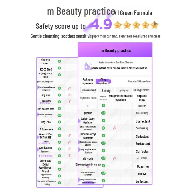 Naris Аминокислотная пенка для умывания