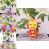 Плюшевая игрушка Marvel Avengers Человек-паук Мягкий брелок с дизайном Железного человека и Халка для детей