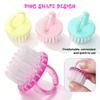 Pack Of 4 Round Head Nail Cleaning Brushes In Macaron Colors For Gentle Nail Hygiene Ergonomic Grip And Portable Travel Friendly Design