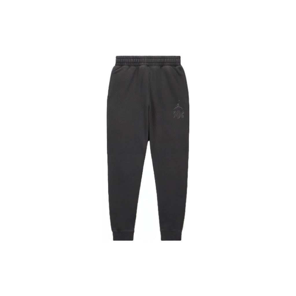 Jordan X Billie Eilish SS23 Logo Print Mid-Rise Breathable Slim Fit Sweatpants Women Bottoms Black DV7362-010