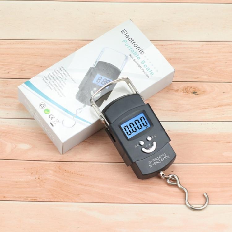 Digital Scale Industrial Hanging Scale Handheld Small Cranes with Hook Screen for Outdoor Fishing Garage