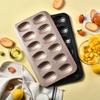 1 упаковка формы для мадлен на 12 ячеек с антипригарным покрытием, с кисточкой для смазывания, прочная, форма ракушки, мини-форма для кексов, противень