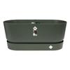 Planter with Wheels Greenville Terrace 80 - L 35 X W 78 X H 33.5 Cm- Leaf Green