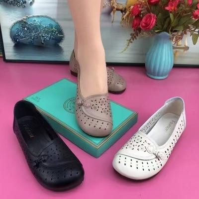 Нескользящие повседневные сандалии дышащие, легкие и элегантные. Новая мягкая подошва, мягкая поверхность, полая плоская подошва и одна педаль.