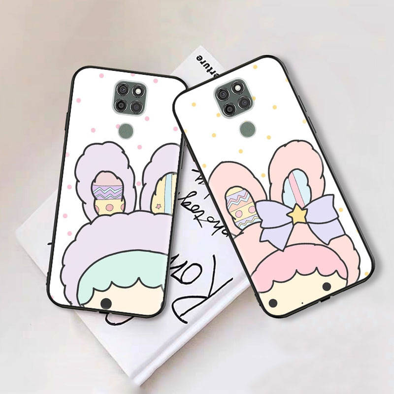 Черный чехол для Samsung Note 20 Lite S24 Ultra S23 A03 A05 A06 A11 A71 A15 A16 A13 A24 A25 A33 A52 A53 A50 M55 M35 Plus L-30 Little Twin Stars