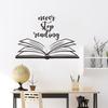 Never Stop Reading Printing Classroom Study Wall Sticker Decoration Supplies