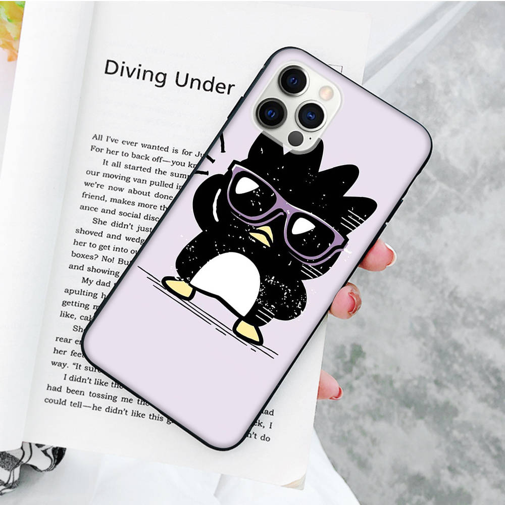 JZ13 Черный мягкий чехол Badtz-maru для OPPO Reno 8 6 5 4 Pro Plus Find X3 A17 A3 A31 A38 A40 A53 A54 A55 A74 A76 A78 A77 A80 A94 A95 A96 Lite