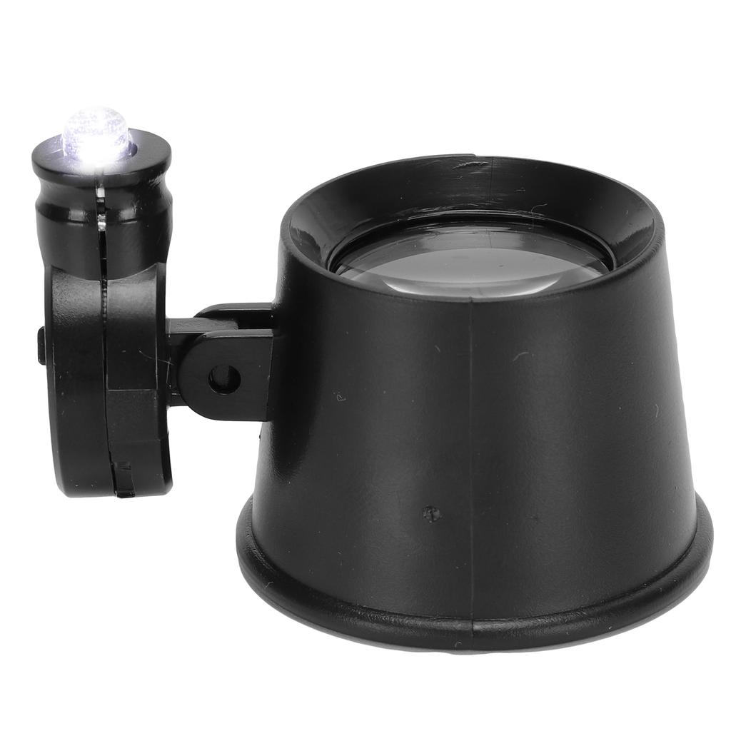 10X Magnifier Portable LED Magnifying Glass Eye Magnifier for Watch Jewelry Repairing