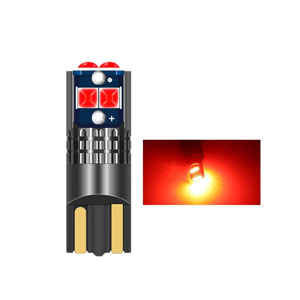 T10 Боковой свет автомобиля Несколько цветов Светодиодная лента Маркерная лампа Canbus Без ошибок DC 12V Лампы подсветки номерного знака автомобиля Сверхъяркие