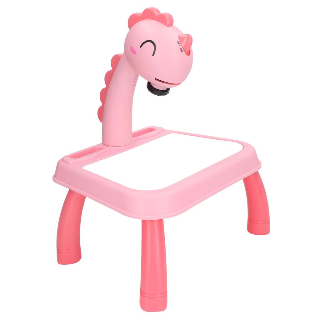 Проекторный стол для рисования Милый дизайн с динозаврами Яркие цвета Съемный Проектор для детей Образование