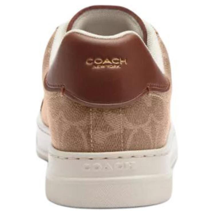 Coach Highline Кожаные Низкие Скейтбордические Кроссовки Женские Коричневые CW970-XH9