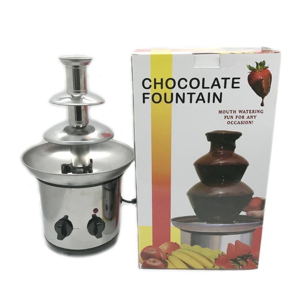 3-х уровневая электрическая машина для шоколадного фонтана с поддоном, автоматическим контролем температуры, пищевая, не