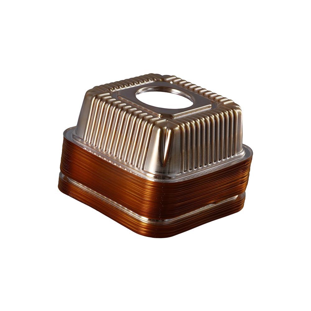 100 шт. пластиковый индивидуальный лоток для кексов Mooncake держатель для торта упаковочная коробка контейнер для мусса