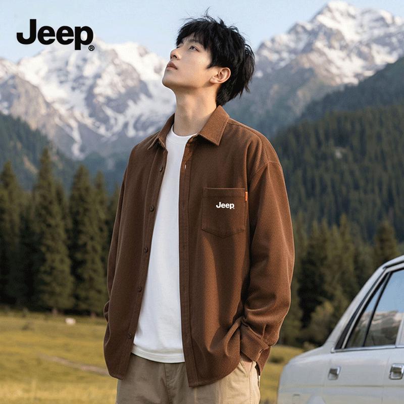 Jeep Мужская рубашка-куртка в американском ретро-стиле