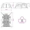 Instant Tent Gray and Orange 10 Person