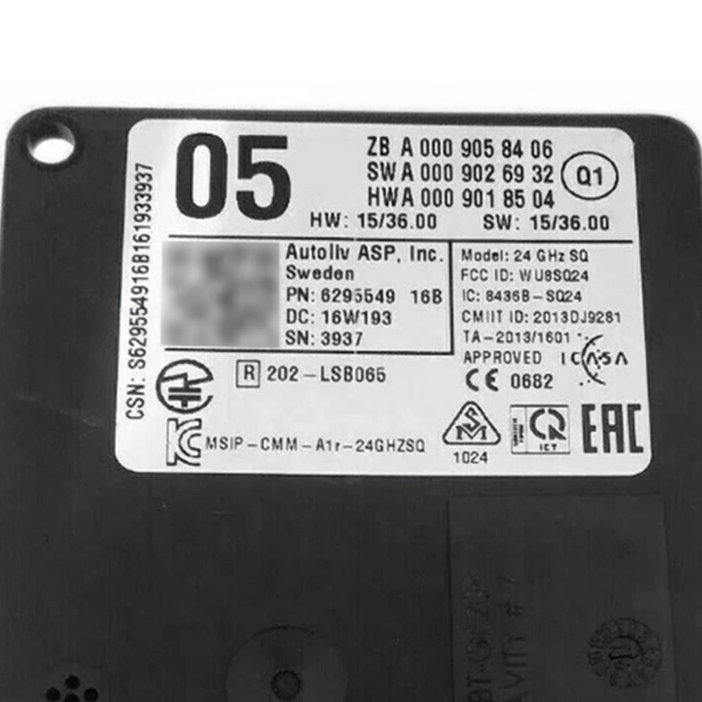 Передний радарный датчик Блок управления Distronic 0009058406 Для Mercedes W117 W156