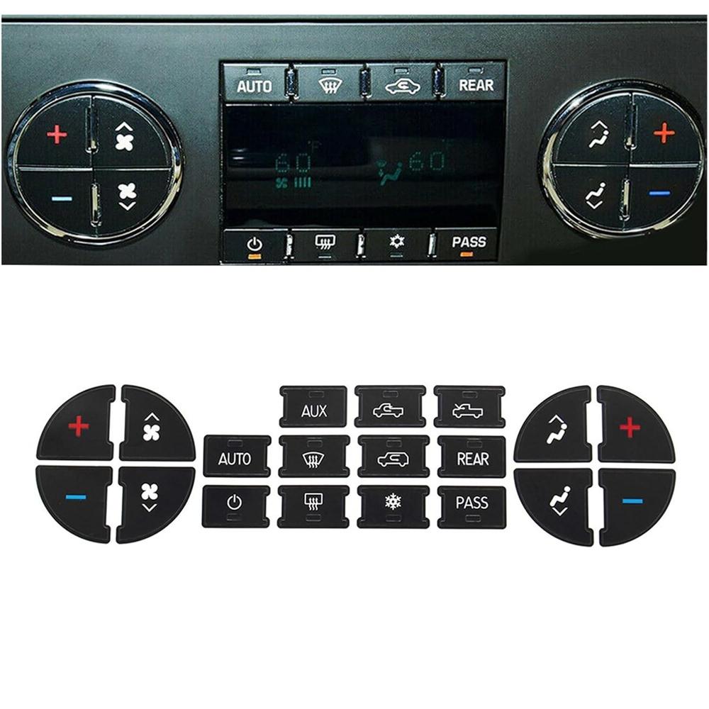 Ac Climate Control Dash Button Repair Decal For Chevrolet Silverado 2007-2014