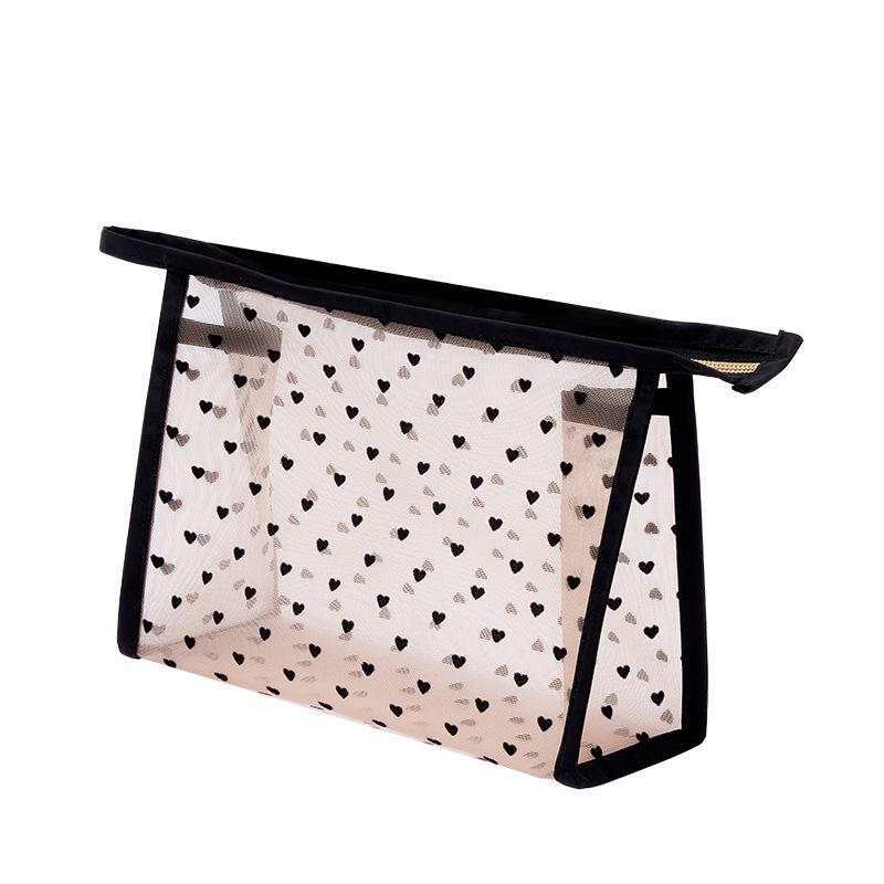 2026Large-Capacity Mesh Cosmetic Toiletry Bag Travel-Friendly Portable Handheld Storage Pouch Logo Customization Available Model