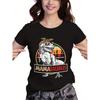 Mom Dinosaur Print T-shirt, Spring and Summer Casual Crew Neck Short-sleeved T-shirt, Women's Clothing