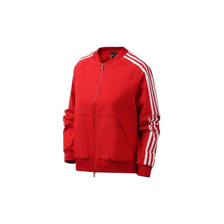 Adidas WV Bomber 3S Slim Fit Sports Jacket Women Outerwear Red FK3510