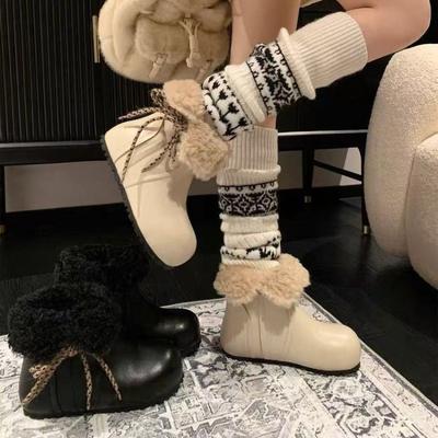 Toka roll кожаная версия ~ женские зимние ботинки новый зимний флис теплые водонепроницаемые туфли с высоким содержанием хлопка женские